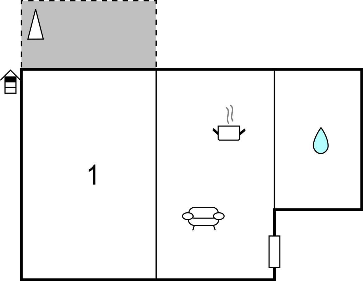 One-Bedroom Apartment in Krvavica Buitenkant foto